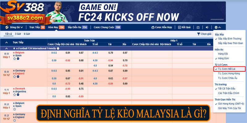 Định nghĩa tỷ lệ kèo Malaysia là gì?