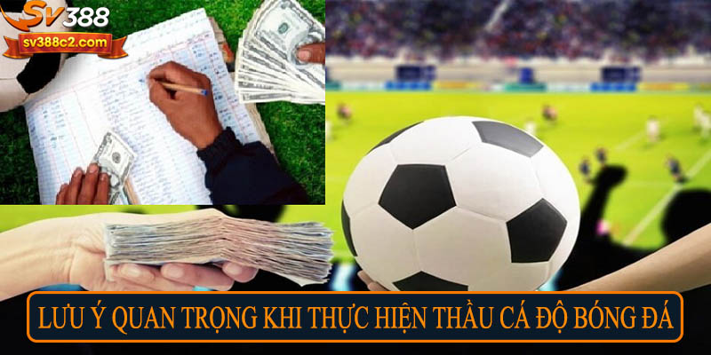 Lưu ý quan trọng khi thực hiện thầu cá độ bóng đá