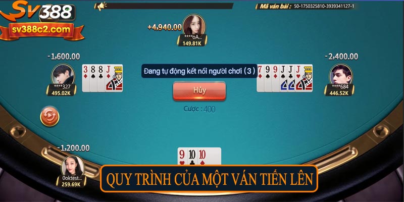 Quy trình của một ván tiến lên