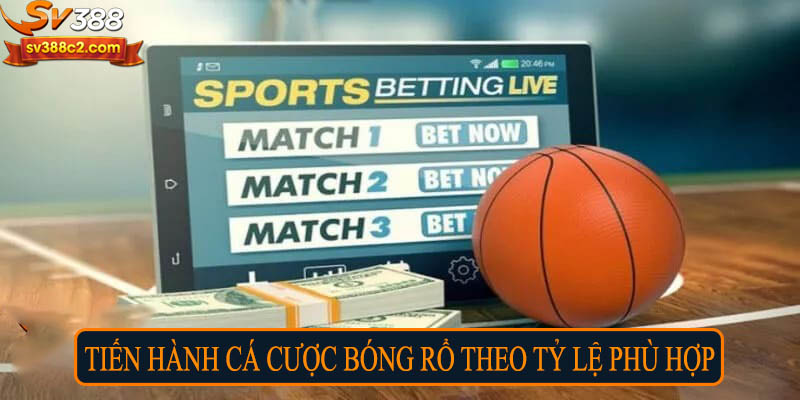 Tiến hành cá cược bóng rổ theo tỷ lệ phù hợp