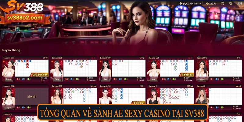 Tổng quan về sảnh AE Sexy Casino tại SV388